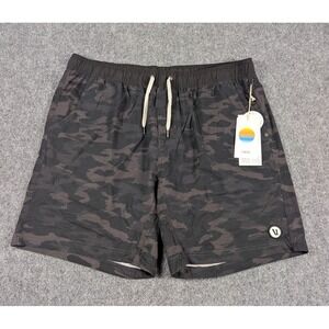 Vuori Kore Short Mens 2XL Black Watercolor Camo Lined Athletic Performance NWT